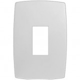 Placa para 1 Modulo Vertical Sem Suporte 4x2- HOME BRANCA